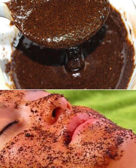 Masque de pilets avec faisceau de café